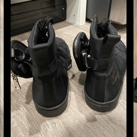 Prada Wheel Re-Nylon high-top sneakers - Picture 4 of 7